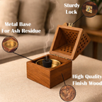 Wooden Dhoop Stand | Incense Burner for Pooja