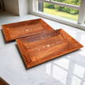 Wooden Tray | Serving Trays For Tea, Coffee & Snacks | Multipurpose Decorative Tray & Platters - For Home, Dining Table Organization, Kitchen & Gifts