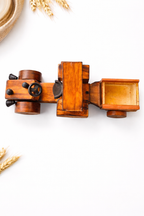 Handcrafted Wooden Tractor Toy with Trailer | Eco-Friendly Kids Toy